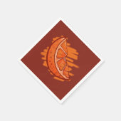 フルーツパターンブラッドオレンジ スタンダードカクテルナプキン (角)