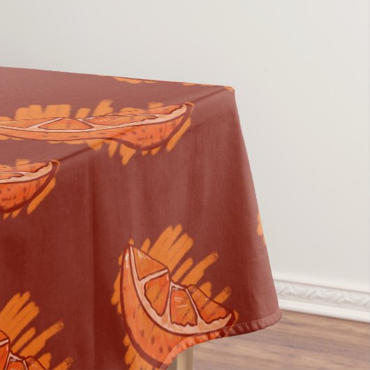 フルーツパターンブラッドオレンジ テーブルクロス (インサイチュ)