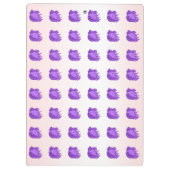 フルーツパターンブルーベリーとクリーム クリップボード (裏面)