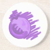 フルーツパターンブルーベリーとクリーム コースター (正面)