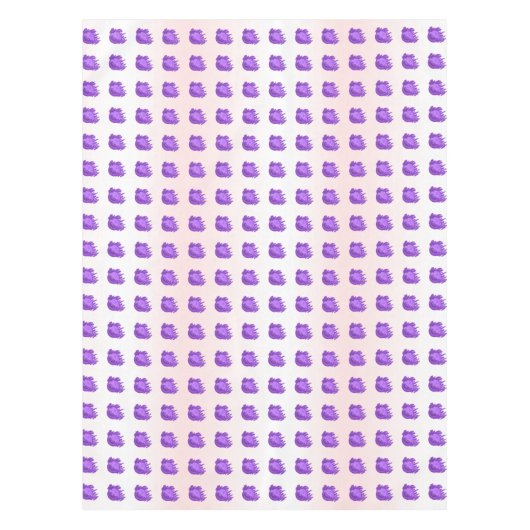 フルーツパターンブルーベリーとクリーム テーブルクロス (正面)