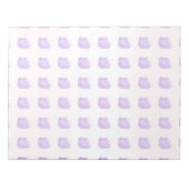 フルーツパターンブルーベリーとクリーム ノートパッド (正面)