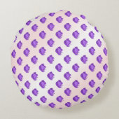 フルーツパターンブルーベリーとクリーム ラウンドクッション (裏面)