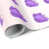 フルーツパターンブルーベリーとクリーム ラッピングペーパー (ロールコーナー)