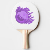 フルーツパターンブルーベリーとクリーム 卓球ラケット (裏面)