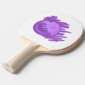 フルーツパターンブルーベリーとクリーム 卓球ラケット (正面アングル)