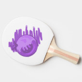 フルーツパターンブルーベリーとクリーム 卓球ラケット (横)