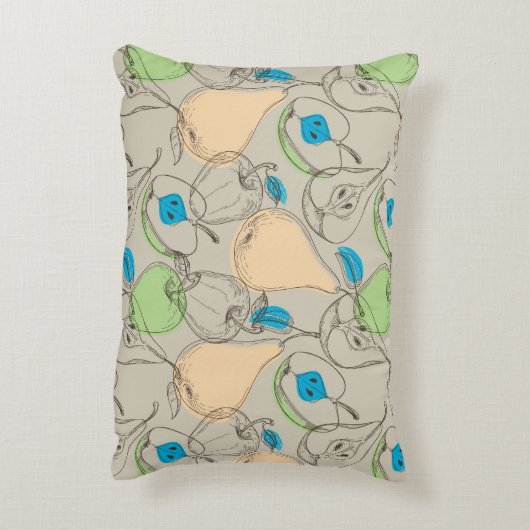 フルーツパターン アクセントクッション (裏面(縦))