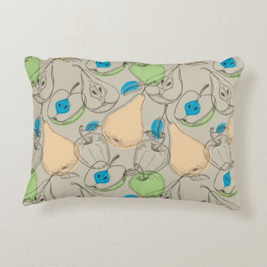 フルーツパターン アクセントクッション (裏面)