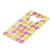 フルーツパターン クレジットカード栓抜き (裏面アングル)