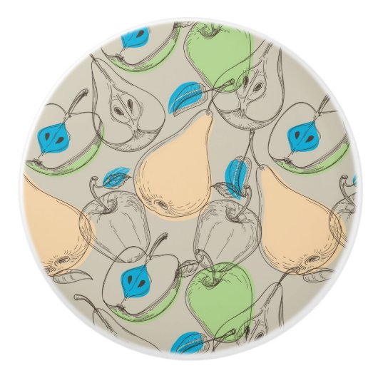 フルーツパターン セラミックノブ (正面)