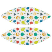 フルーツパターン，プラム，オレンジ，レモン，梨，リンゴ アメリカンフットボール (パネル)