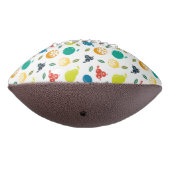 フルーツパターン，プラム，オレンジ，レモン，梨，リンゴ アメリカンフットボール (回転270)