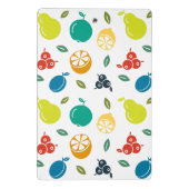 フルーツパターン，プラム，オレンジ，レモン，梨，リンゴ ミニクリップボード (裏面)