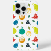 フルーツパターン,プラム,オレンジ,レモン,梨,リンゴ Case-Mate iPhoneケース (裏面)