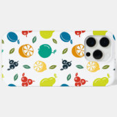 フルーツパターン,プラム,オレンジ,レモン,梨,リンゴ Case-Mate iPhoneケース (裏面 (横))
