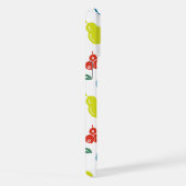 フルーツパターン，プラム，オレンジ，レモン，梨，リンゴ iPhoneケース (右側面)