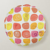 フルーツパターン ラウンドクッション (裏面)