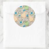 フルーツパターン ラウンドシール (バッグ)