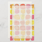 フルーツパターン 便箋 (正面/裏面)