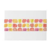 フルーツパターン 招待状ベリーバンド (裏面例)