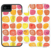 フルーツパターン INCIPIO iPhoneウォレットケース (フォリオ Open)