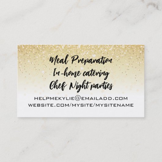 フルーツパティシシェフハットケータリング料理クラス 名刺 (裏面)