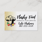 フルーツパティシシェフハットケータリング料理クラス 名刺 (正面)