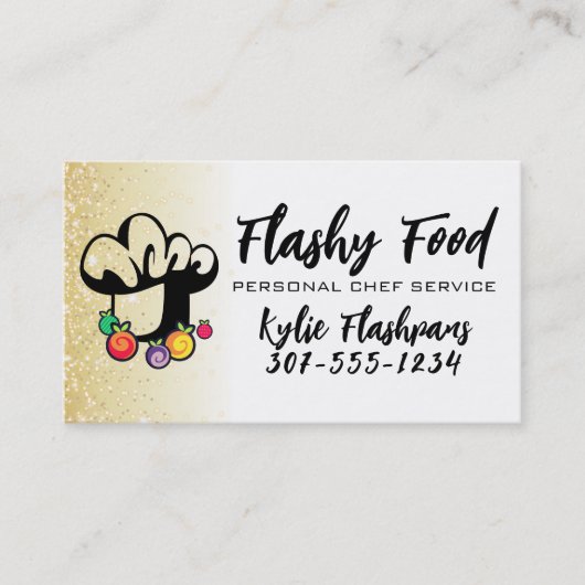 フルーツパティシシェフハットケータリング料理クラス 名刺 (正面)