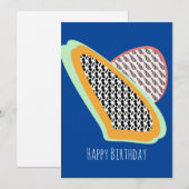 フルーツパパイヤドラゴンフルーツハッピーバースデーカード シーズンカード (正面/裏面)