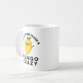 フルーツパンはマンゴー熱狂するおもしろいフードパン コーヒーマグカップ (正面左)