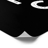 フルーツパンはマンゴー熱狂するダークブルー ポスター (角)