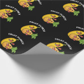 フルーツパンチおもしろいドリンクプンダークBG ラッピングペーパー (角)