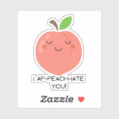 フルーツパンプシール – I ap - peach – あなたが食べた! シール (シート)