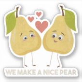 フルーツパン:素敵な梨を作る シール (正面)