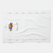 フルーツパーソナライズされたカラフルをテーマにしたキッチンタオル キッチンタオル (横)