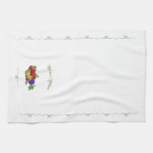 フルーツパーソナライズされたカラフルをテーマにしたキッチンタオル キッチンタオル (横)