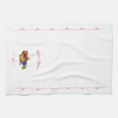 フルーツパーソナライズされたカラフルをテーマにしたキッチンタオル キッチンタオル (横)