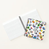 フルーツパーソナライズされたバーコードシールのパターン ノートブック (内部)