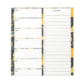 フルーツパーソナライズされた柄の食事プランナー ノートパッド (正面)