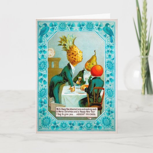 フルーツビクトリアンディナークリスマスカード シーズンカード (正面)