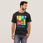 フルーツビジュアル 夏 可愛い カートゥーン フルーツ Tシャツ (正面フル)