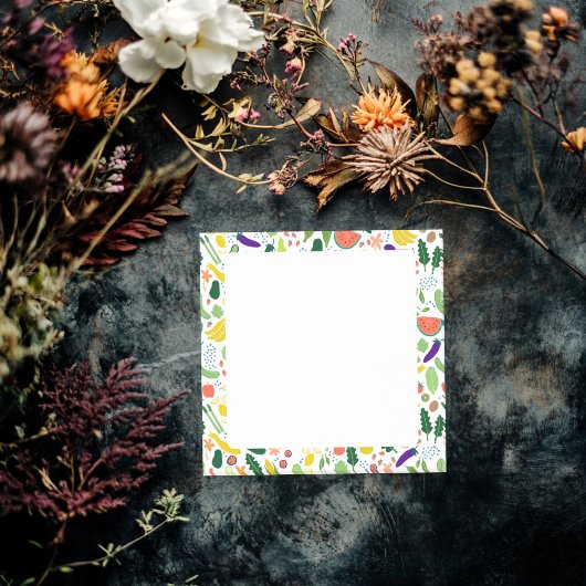 フルーツビーギズフードカスタムイラストレーションシェフ ポストイット