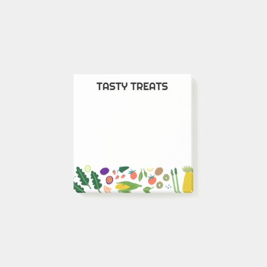 フルーツビーギズフードカスタムモノグラムパーソナライズされた ポストイット (正面)