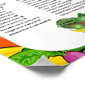 フルーツビージーカロリー重量監視 ポスター (角)