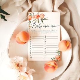 フルーツピーチベビー名レースベビーシャワーゲーム