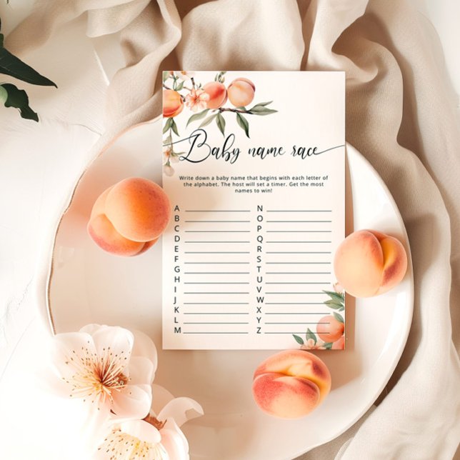 フルーツピーチベビー名レースベビーシャワーゲーム (クリエイターアップロード済み)