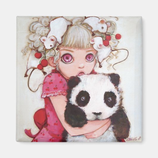 フルーツファズスクエアマグネット マグネット (正面)