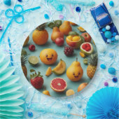 フルーツフィエスタディスポーザブル紙プレートセット ペーパープレート (パーティー)