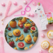 フルーツフィエスタディスポーザブル紙プレートセット ペーパープレート (パーティー)